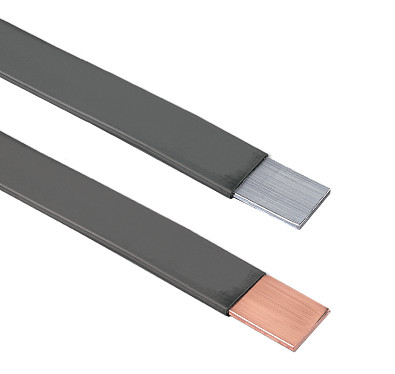 Dark grey conductor (copper or aluminium tape)