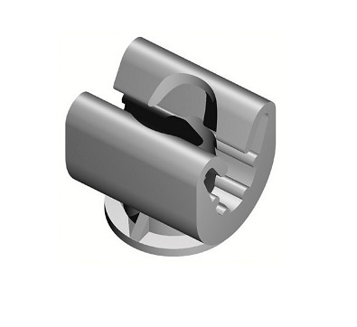 Non-metallic push-in clip