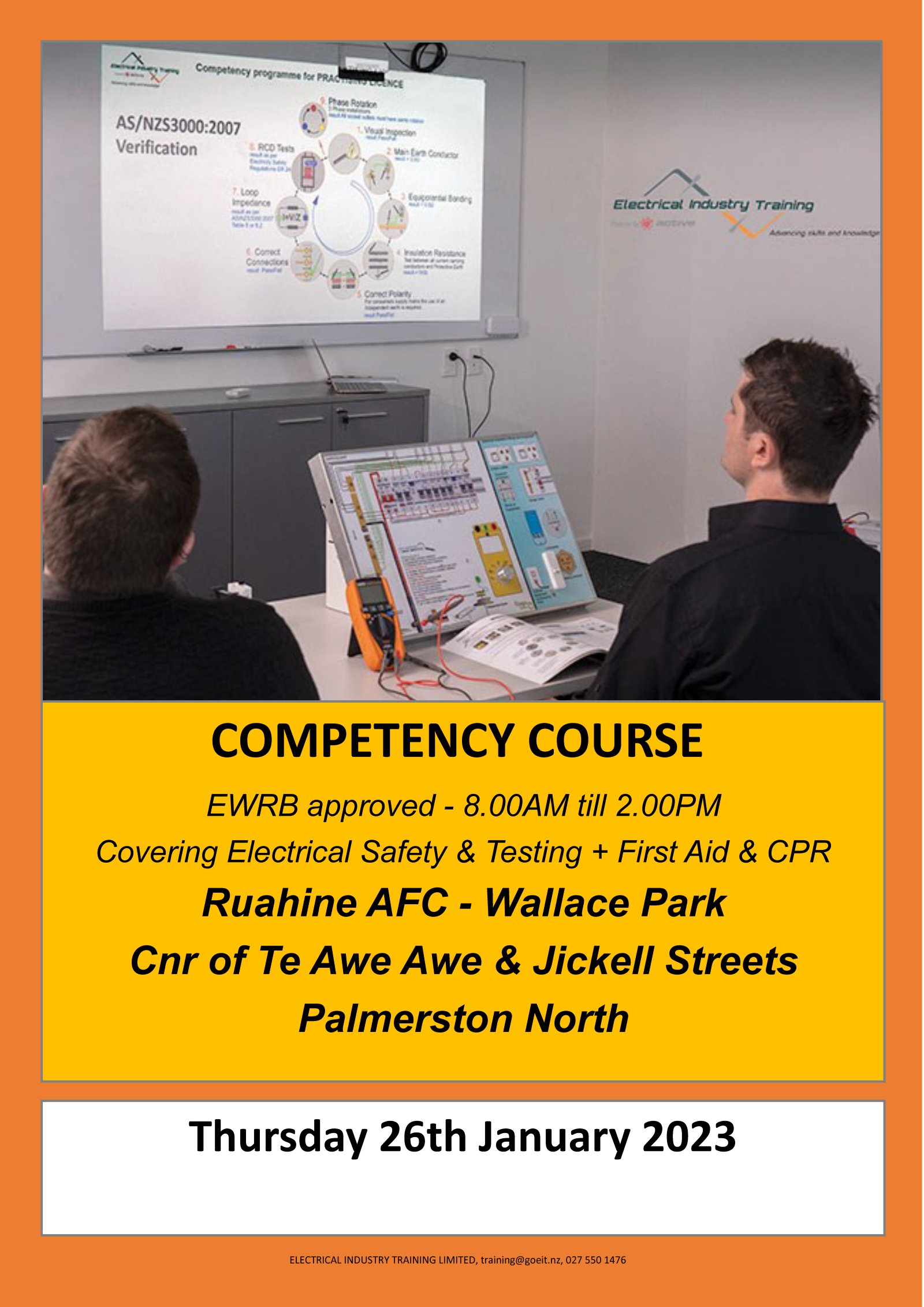 Competency Course Palmerston North, January 26 2023