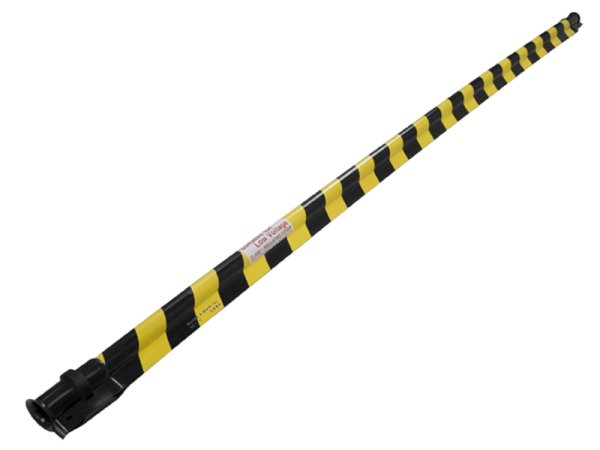 Tiger Tail Line Cover, Yellow/Black Rigid Cover with Mechanical Interlock, 2.5m Length