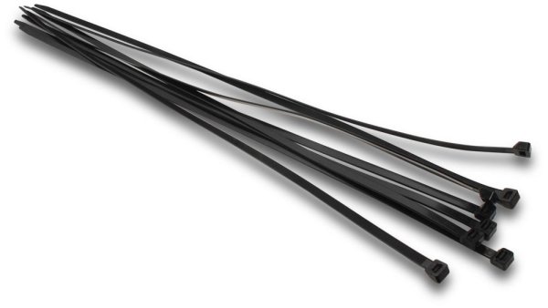 SS Barb Lock cable ties 350x8mm Black - 50pcs