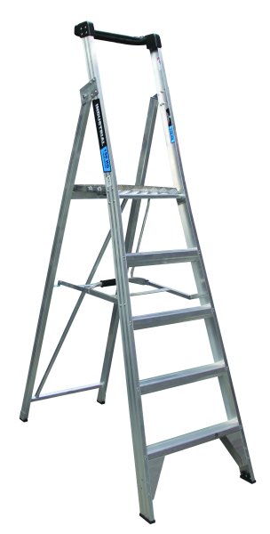 Trade Series Platform Ladder, 5 Step, 1.41m Height, 2.6m Overall Stile Length, 180kg Load Rating
