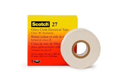 Scotch Glass Cloth Electrical Tape 27, 19mm x 20m