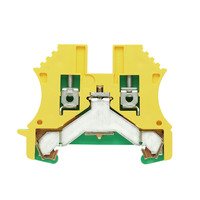 WPE 2.5 - PE terminal, Screw connection, 2.5 mm sq, 300 A (2.5 mm sq), Green/yellow
