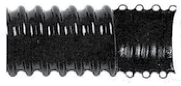 PVC Black Spiral Conduit 40mm 15M