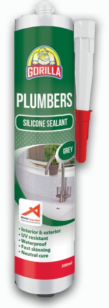 PLUMBERS & ROOFERS SILICONE SEALANT 300ML CLEAR