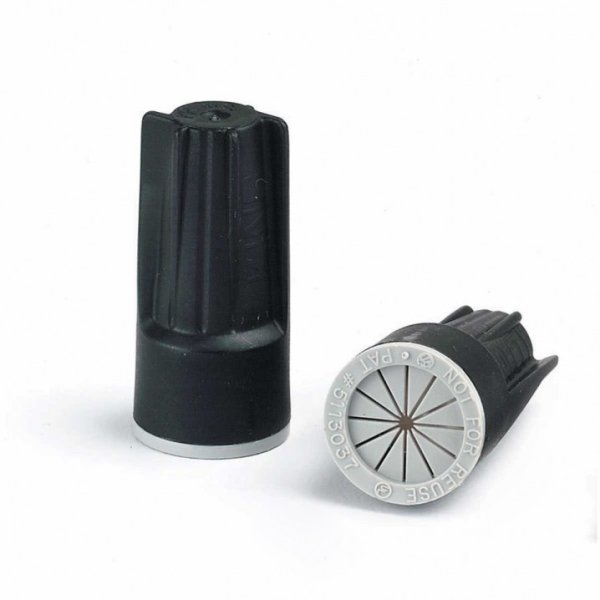 Black/Grey Irrigation Wire Connectors 20 Bag - Wire Size: 0.34 To 10mm