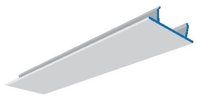 Channel Plastic Closure Strip 3.0m P1184PL Grey