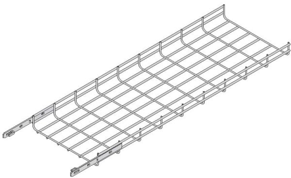 Wire Mesh Cable Tray, 300mm x 3.0m ZP,  ACROFIL AF50-300 (50mm Deep)