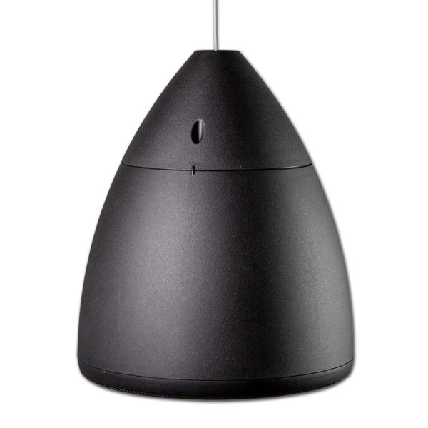 EZ Pendant hanging speaker, 6.5'' polypropoleyne cone driver and 1'' silk dome HF. Taps at 100V 20/10/5/2.5W. 22UF/100V non -polar capacitor. Comes with gripple. Black