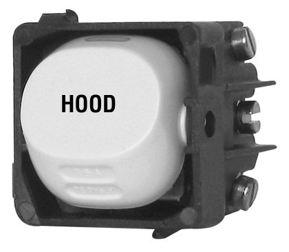 16A Dedicated Switch Mechanism, 'Hood', White