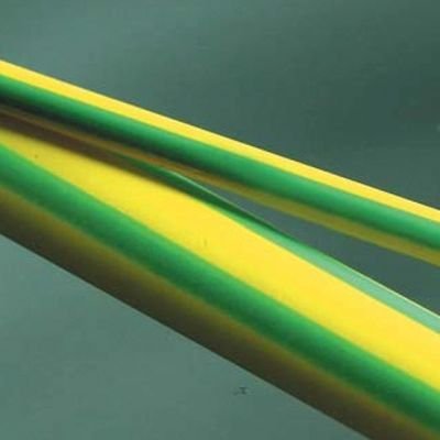 Heatshrink Thin Wall Green/Yellow, 12.7mm, 1.2m