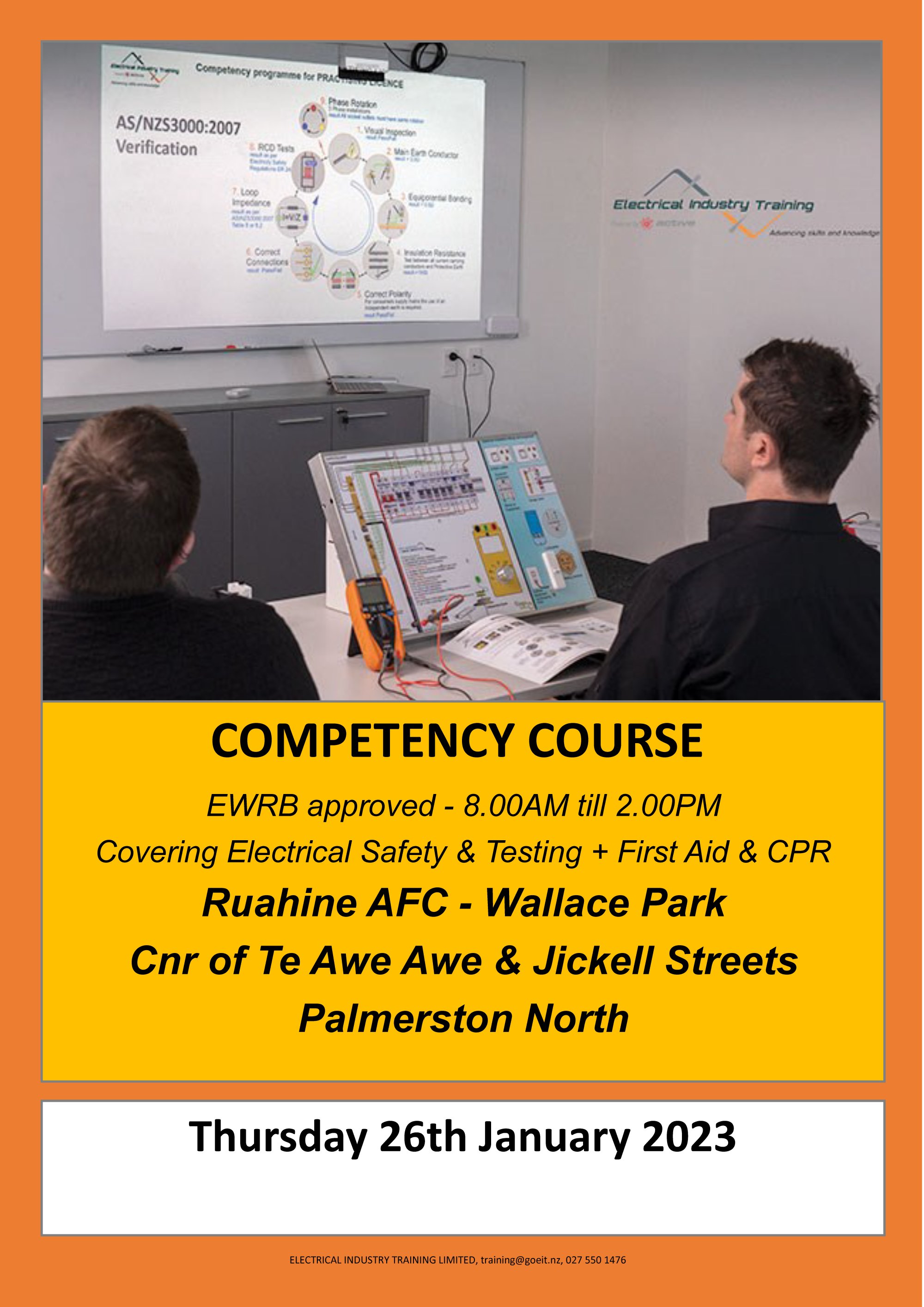 Competency Course Palmerston North, January 26 2023